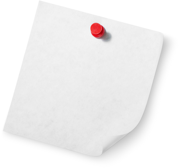 Blank Note Paper with Pin